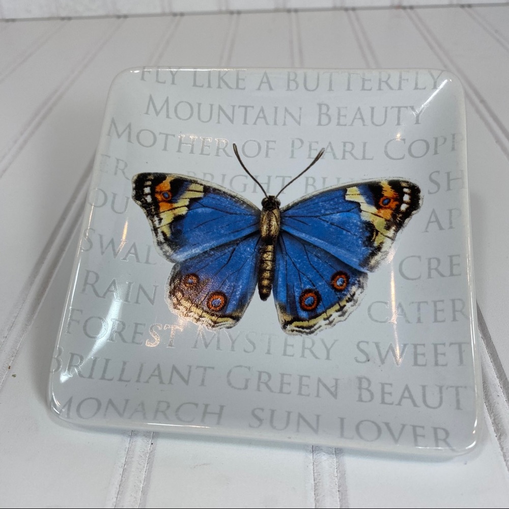 Mary Lake-Thompson Blue Butterfly trinket dish